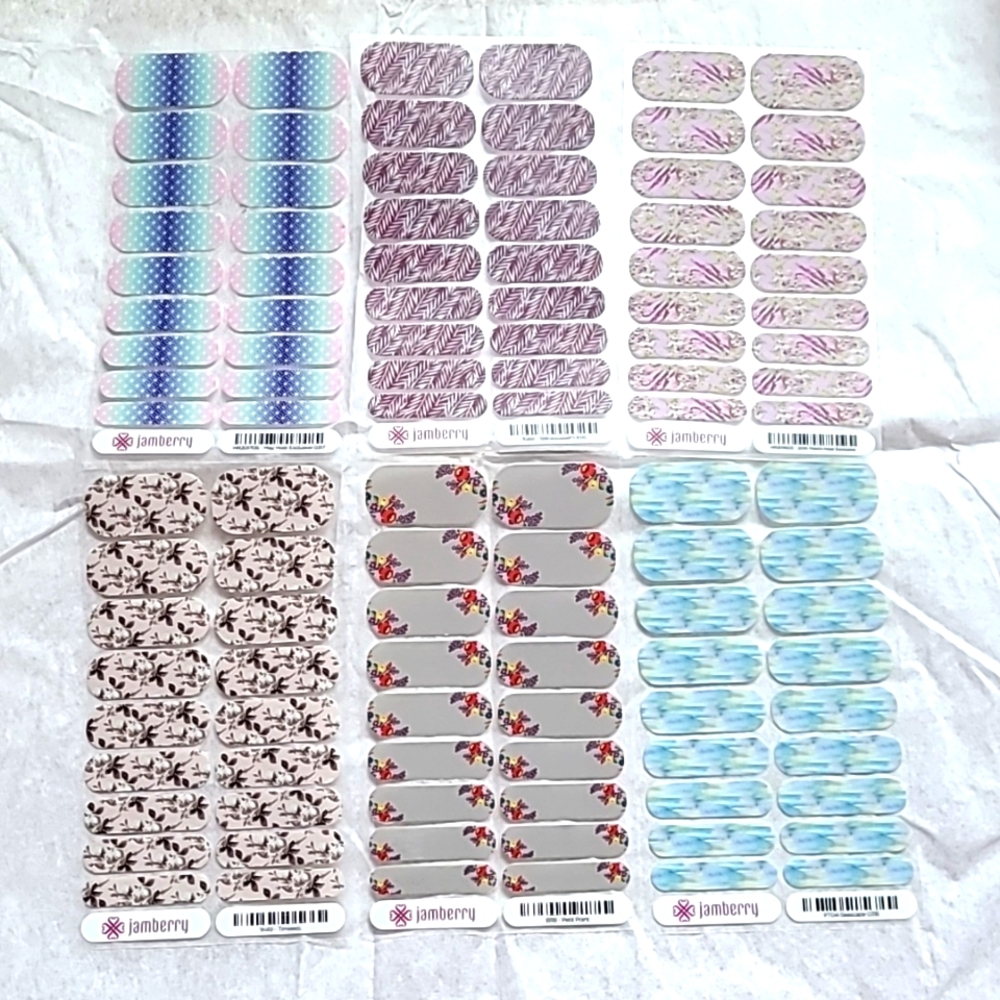 Jambery Nails Lot- New - Seascape, Host Exclusive, Rare, Retired
